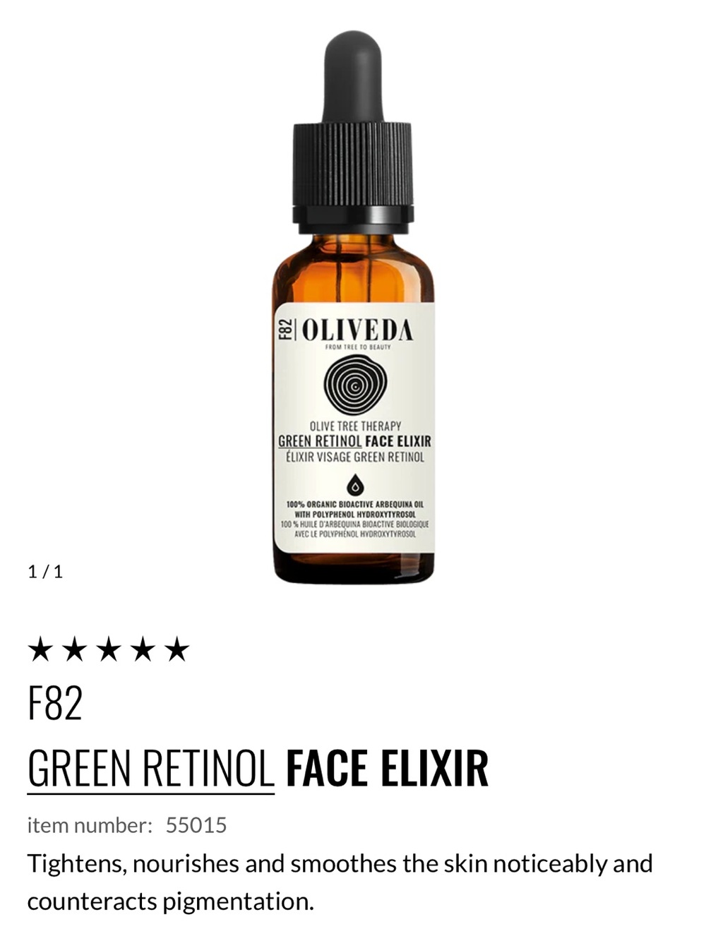 F82 GREEN RETINOL FACE ELIXIR